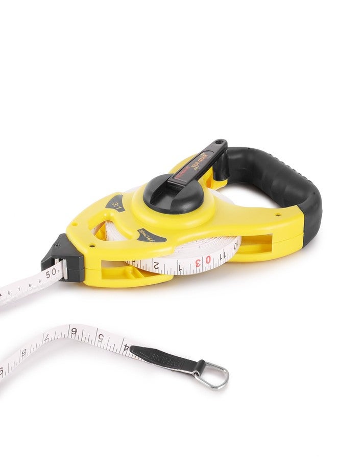 FREEMANS Top Gear Fibreglass Open Reel Tape -30m/100ft With Unbreakable ABS case || Protruding Marker || Geared Mechanism - 3x Faster Winding and Soft Grip PVC Handle - Image 4